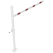 Height restriction barrier | cross tube length: 2500 mm | with triangular locking mechanism | to be fixed by plugs